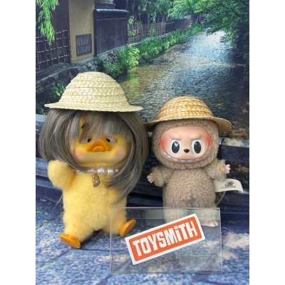 [พร้อมส่งในไทย] หมวกฟางน้องบู้ หมวกฟางน้องเป็ด หมวกฟางน้องหมาน้องแมวสำหรับสัตว์เลี้ยงหมวกจิ๋วของจิ๋ว