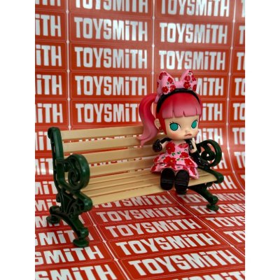 [พร้อมส่งในไทย] เก้าอี้สวนยาวจิ๋ว เก้าอี้ยาวจิ๋วสเกล ประมาณ 1/12 เฟอร์นิเจอร์จิ๋ว ของจิ๋ว โมเดลจิ๋ว