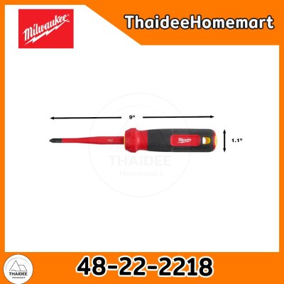 MILWAUKEE ไขควงหุ้มฉนวนกันไฟฟ้า 8IN1 48-22-2218