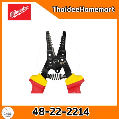 MILWAUKEE คีมปอกสายไฟฟ้าหุ้มฉนวนกันไฟฟ้า 1000V 48-22-2214