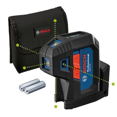BOSCH เครื่องวัดระดับเลเซอร์ 5 จุด (สีเขียว) GPL5G รับประกันศูนย์ 6 เดือน 0601066P00