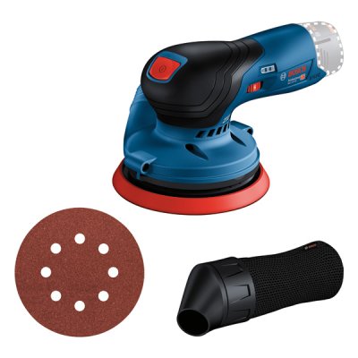 BOSCH เครื่องขัดกระดาษทรายกลมไร้สาย 5 นิ้ว 12V GEX12V-125 (ตัวเปล่า) 0601372101