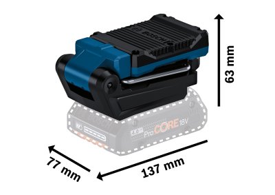 BOSCH ไฟฉาย LED 18V GLI18V-800 SOLO (ตัวเปล่า) 0601443600 รับประกันศูนย์ 1 ปี