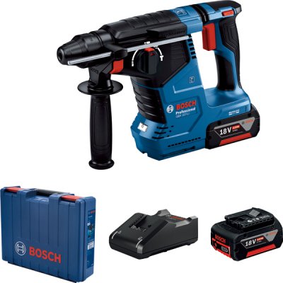 BOSCH สว่านโรตารี่ไร้สาย 3 ระบบ 18V GBH187-LI (4.0Ahx2) 06119230K0 รับประกันศูนย์ 6 เดือน