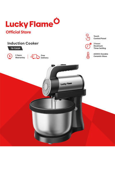 2in1 hand mixer with stand and bowl