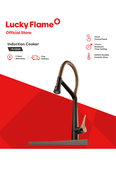 Sleek Black Mixer Faucet for Countertop Installation FC-2.0(RG)