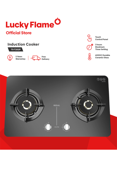 2-burner all counters applicable tempered glass gas hob, REGAL series