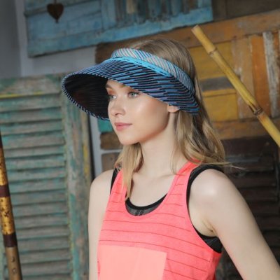 Topi Fashion Stripe Anti UV Linova