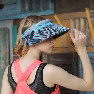 Topi Fashion Stripe Anti UV Linova