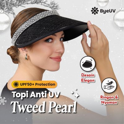 Topi Tweed Pearl Anti UV UPF50+