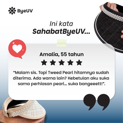 Topi Tweed Pearl Anti UV UPF50+