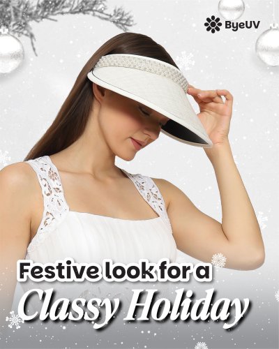 Topi Tweed Pearl Anti UV