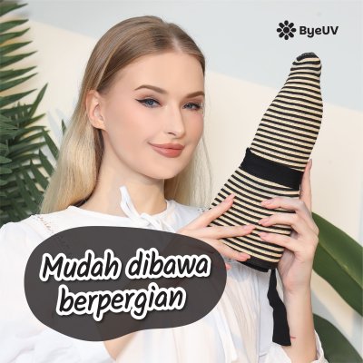 Topi Floppy Stripes Lipat Pantai Anti Panas
