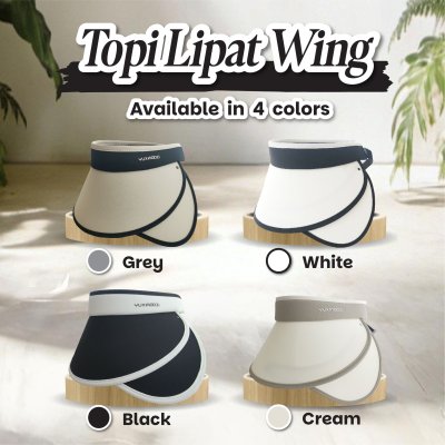 Topi Lipat Wing Anti UV Wanita UPF50+