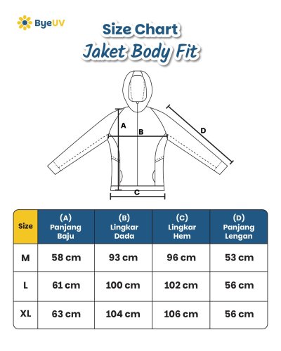 Jaket Anti UV Body Fit