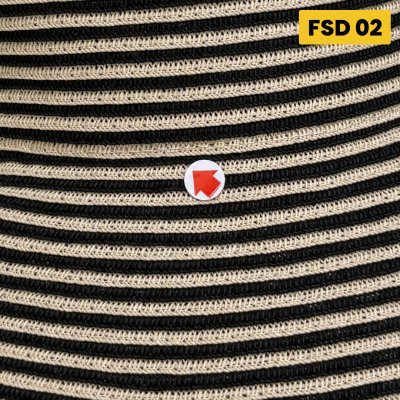 DEFECT SALE Topi Floppy Stripes Lipat Pantai Anti Panas