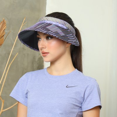 Topi Fashion Stripe Anti UV Linova