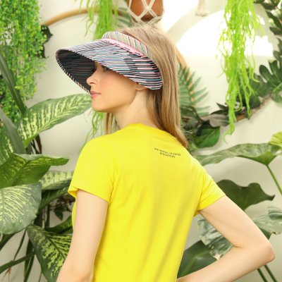 Topi Fashion Stripe Anti UV Linova