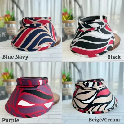 Topi Fashion Leaf Anti UV