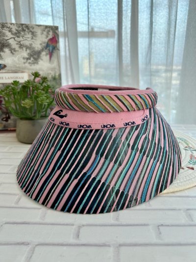 Topi Fashion Stripe Anti UV Linova