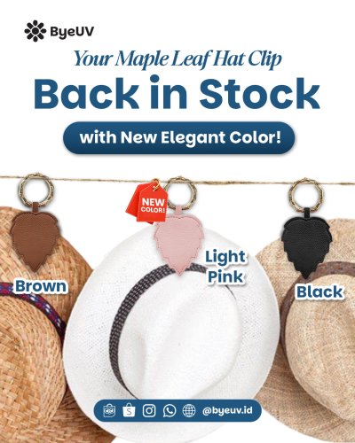 Klip Penjepit Topi Magnetik - Maple Leaf