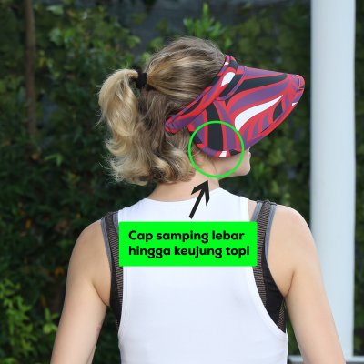 Topi Fashion Leaf Anti UV