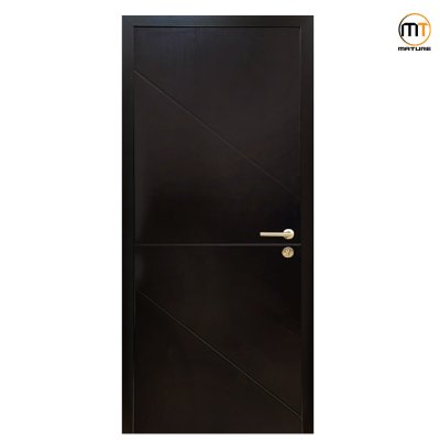 WPC Vacuum Door สี Black Walnut