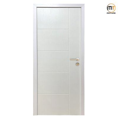 WPC-002 WPC Vacuum Door สี Wooden White