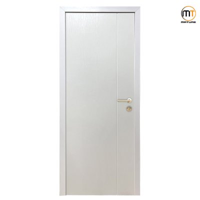 WPC-003 WPC Vacuum Door สี Wooden White