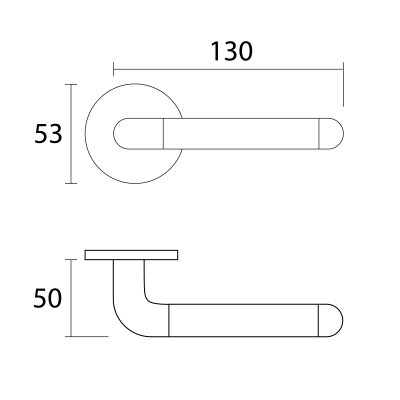 Hollow Lever Handle MTL-004
