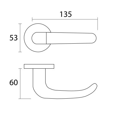 Hollow Lever Handle MTL-005