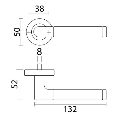 Hollow Lever Handle MTL-009