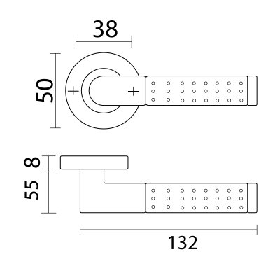Hollow Lever Handle MTL-013