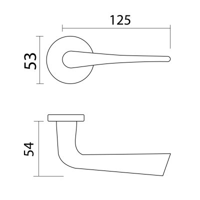 Hollow Lever Handle MTL-016