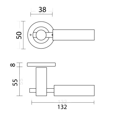 Hollow Lever Handle MTL-923