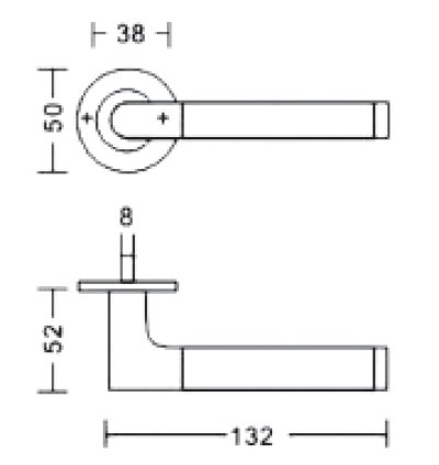 Hollow Lever Handle MTL-003