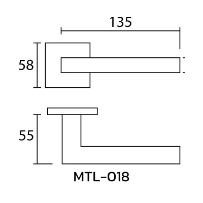Hollow Lever Handle MTL-018