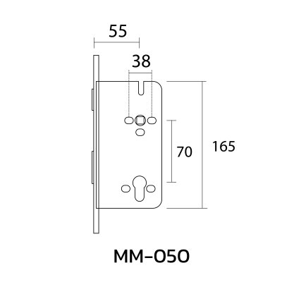 Mortise Lock MM-050 MAGNETIC