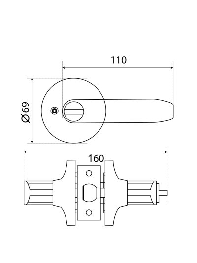 Tubular Lever Set MT-010 SS
