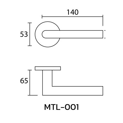 Hollow Lever Handle MTL-001-C