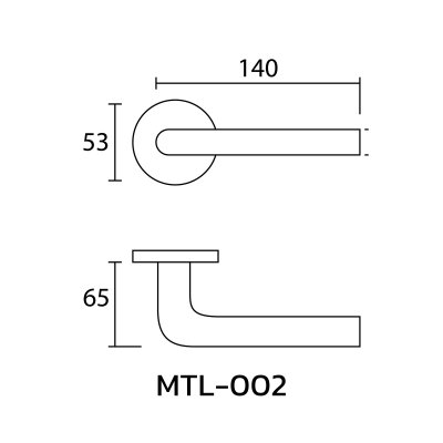 Hollow Lever Handle MTL-002-C