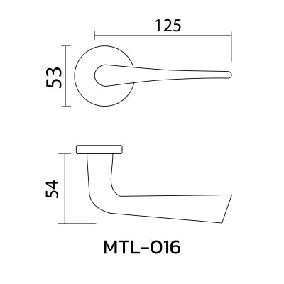 Hollow Lever Handle MTL-016-C