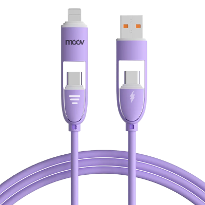 MOOV CB08 สายชาร์จ 4 IN 1 FAST CHARGING 60W ยาว 1.5 เมตร