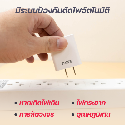 Moov CG02 Turbo Charger หัวชาร์จเร็ว PD 20W