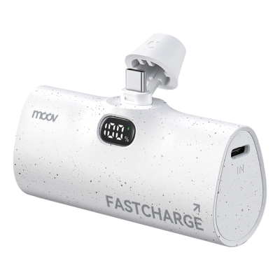 MOOV PB02 พาวเวอร์แบงค์ 5000mAh รองรับ PD ชาร์จเร็ว 20W MOOV PB02 พาวเวอร์แบงค์ 5000mAh รองรับ PD ชาร์จเร็ว 20W