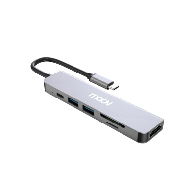 Moov HUB04 USB Hub Type C ฮับ 6 in 1 Moov HUB04 USB Hub Type C ฮับ 6 in 1
