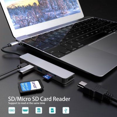 Moov HUB04 USB Hub Type C ฮับ 6 in 1 Moov HUB04 USB Hub Type C ฮับ 6 in 1
