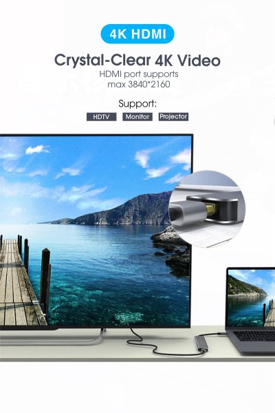 Moov HUB04 USB Hub Type C ฮับ 6 in 1 Moov HUB04 USB Hub Type C ฮับ 6 in 1