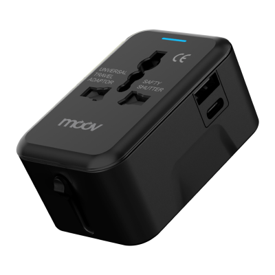 MOOV TA01 หัวแปลงปลั๊กไฟ TRAVEL ADAPTER 3 OUTPUT 12W