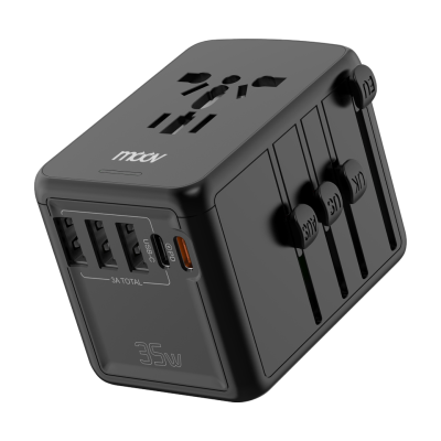 Moov TA03 หัวแปลงปลั๊กไฟ Universal Travel Adapter  US AU EU UK